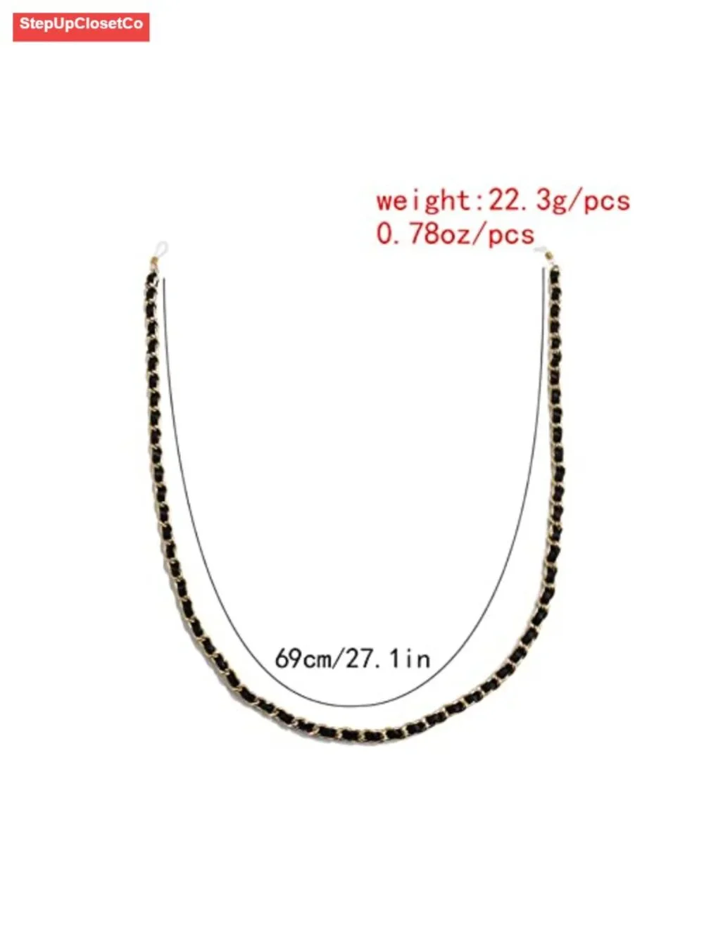 Eyeglass Sunglass Strap Chain Lanyard for Women Aluminum PU Leather